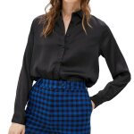 Chemise noir satin femme jdy fifi