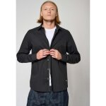 Chemise noire homme kuraj - kaporal - coupe ajuste - manches longues - col chemise