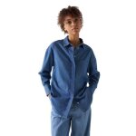 Chemise oversize en lightdenim - salsa jeans - femme - sans manche - col v