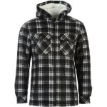Chemise polaire - dunlop - noir et blanche - capuche doublée - 2 poches - manches longues Chemise polaire - dunlop - noir et blanche - capuche doublée - 2 poches - manches longues