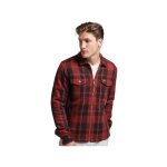 Chemise superdry homme carreaux rouge coton
