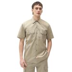 Chemise de travail dickies - homme - s - beige kaki - coupe oversize - fibres recyclées Chemise de travail dickies - homme - s - beige kaki - coupe oversize - fibres recyclées