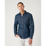 Chemise western - wrangler - stone - 100% coton - slim - manches longues