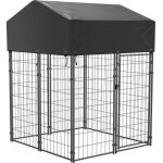 Chenil pour chien Éxterieur cage chein xxl enclos grande taille pour chiens parc en métal avec toit tissu ... Chenil pour chien Éxterieur cage chein xxl enclos grande taille pour chiens parc en métal avec toit tissu ...