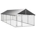 Chenil extrieur - non spcifi - 600x200x150 cm - mtal - grand espace - protection pour chiens
