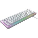 Clavier de jeu mécanique - cherry xtrfy k5v2 compact - format 65 % - blanc Clavier de jeu mécanique - cherry xtrfy k5v2 compact - format 65 % - blanc