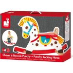Cheval  bascule en bois punchy - janod - multicolore - mixte - a partir de 12 mois