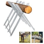 Cheval de sciage pliable en mtal xmtech - lame de scie pliable  8 dents - charge 150 kg - 82 x 805 ...