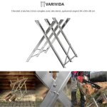 Chevalet à bûches varivida - trois rangées avec des dents - galvanisé argent - 84 x 80 x 80 cm Chevalet à bûches varivida - trois rangées avec des dents - galvanisé argent - 84 x 80 x 80 cm