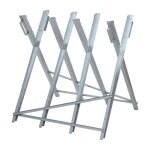 Chevalet de sciage b�che en m�tal r�glable pour couper le bois - izrielar - pliable - charge maximale ...
