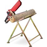 Relaxdays chevalet sciage support pour trononneuse protge - guide barre mesure coupe charge max. 120kg ...
