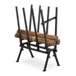 Relaxdays chevalet de sciage charge maximale 200 kg acier robuste hlp: 112 x 775 x 50 cm pour couper ...