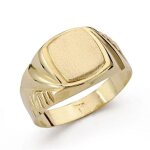 Chevali�re 18 carats en or sculpt�. recommand� pour les enfants ou utiliser sur mon petit doigt. - taille: ...