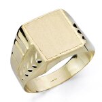 Chevalire asymtrique creux sculpt or 18k - taille 30 - homme