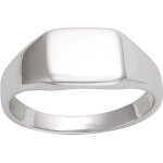 Chevalire homme argent charles argent (rhodi) - 9x8 mm [r3220]