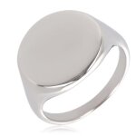 Chevalire homme argent charles (gravable) - 15 mm [q4002]