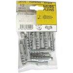 Cheville fendue nylon - vynex - 6x30 mm - lot de 50 - blanc