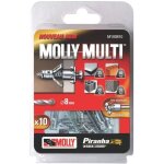 Chevilles m�tal molly multi 4x37 + vis agglo blister de 10