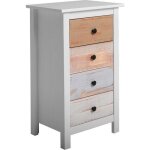 Chiffonnier magda blanc et tiroirs multicouleurs