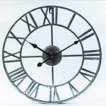 Chiffres romains modernes grandes horloges murales horloge murale silencieuse en m�tal - romains murales ...