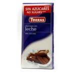 Chocolat au lait sans sucre ajout et sans gluten (75g) torras