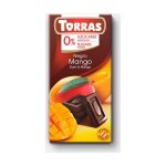 Chocolat noir - mangue sans sucre ajout et sans gluten (75g) torras