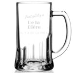 Chope � bi�re � tant qu?il y a de bi�re il y a de la vie � - verre 50 cl diam�tre 95cm avec gravure laser ...
