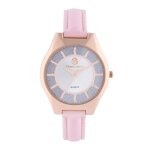 Christian lacroix - montre femme - montre  quartz en smilicuir - cxls18044 rose