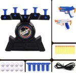 Cible de balle volante suspendue électrique jouet drôle avec 2 pistolets jouets pour enfants de 4 à 6 ... Cible de balle volante suspendue électrique jouet drôle avec 2 pistolets jouets pour enfants de 4 à 6 ...