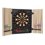Cible jeu de fléchettes électronique klarfit dartmaster 180 - embouts souples - beige Cible jeu de fléchettes électronique klarfit dartmaster 180 - embouts souples - beige