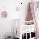 Ciel de lit enfant baldaquin rideaux de lit tente de jeu intrieur dcoration chambre princesse moustiquaire(r ...