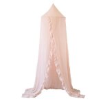 Ciel de lit - trois kilos sept - rose - 140 cm - amovible - �co - responsable