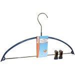 Cintre antid�rapant - thomas - 42 cm - pinces r�glables - m�tal - fabriqu� en france