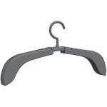 Cintres extensibles - vidaxl - lot de 5 - gris - plastique - design contemporain