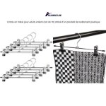 Cintres en m�tal pour adultes et enfants - quiienclee - lot de 10 - blanc - m�tal - contemporain - design ...