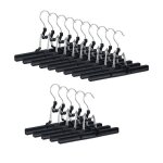 Cintres - pinces lot de 15 pour pantalons et jupes mtal caoutchouc pinces crochet rotatif 360 26 cm ...