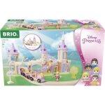 Circuit chteau princesses disney - brio - coffret 18 pices - train en bois - ds 3 ans
