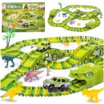 Circuit de course - kinderplay - kp9279 - 360 cm - 240 pices - dinosaures et accessoires