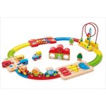 Circuit de train en bois hape - kit arc - en - ciel - pour b�b� 18 - 24 mois - mixte