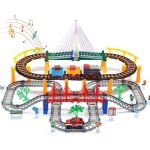 Circuit train - zgeer - 113 pi�ces - train �lectrique - int�rieur - enfants 3 ans et plus