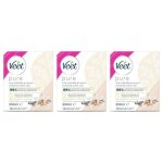 Cire chaude - veet - lot de 3 - parfum vanille - 250 ml - �pilation avec bandes