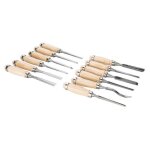 Ciseaux à bois silverline - outil de sculpture - lot de 12 ciseaux avec pochette de rangement Ciseaux à bois silverline - outil de sculpture - lot de 12 ciseaux avec pochette de rangement