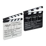 Clap de cin�ma lot de 2 hollywood film clapet couper les sc�nes inscription hxlxp: 26 x 30 cm noir / ...