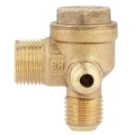 Clapet anti - retour en laiton pour compresseur dair vvikizy - filetage m�le 90� - blanc - 10 bar