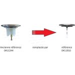 Clapet recouvrant pour vidage baignoire diamtre 70 mm inox