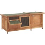 Clapier - gribouille - 2 rongeurs - bois de sapin trait - waterproof - portable