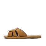 Claquettes femme - chattawak - pace - marron - talon 2cm - tige basse