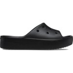 Claquettes femme crocs classic platform - black