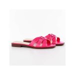 Claquette - guess - femme - symo - rose - cuir