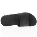 Claquettes mules bright coast slide noir - quiksilver - synth�tique - semelle plate - logo emboss�